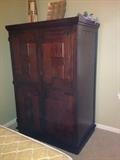 dark wood media/armoire