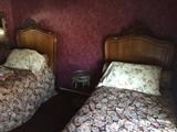 Pair of antique twin beds