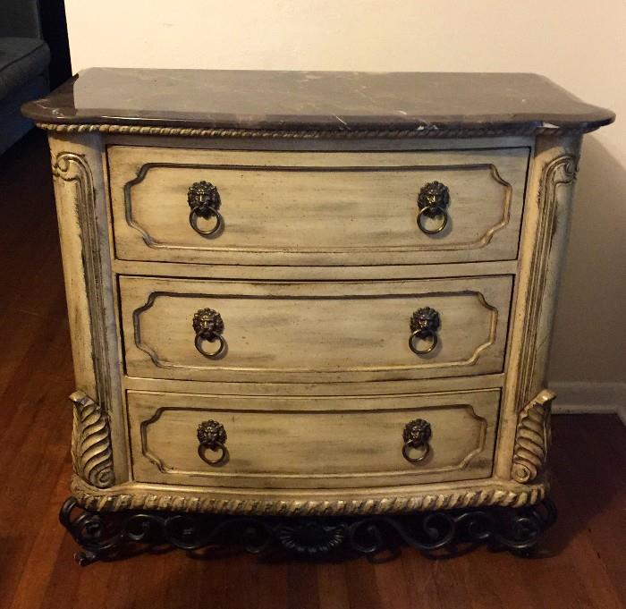 3-Drawer Dresser w/ marble top - RV - $1200, asking $425 ... 39"W x 18"D x 36"H 
