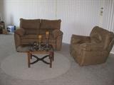 love seat and recliner