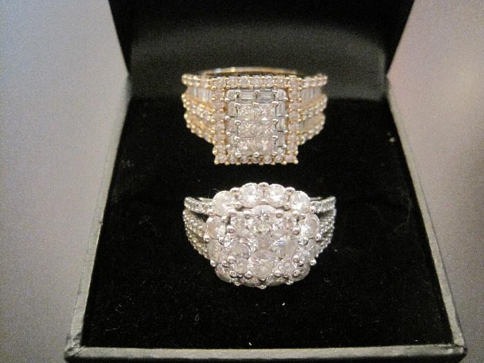 Recently purchased (March 2015) diamond rings, 2CTTW. 