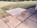 Wrought Iron Table & 4 Chairs