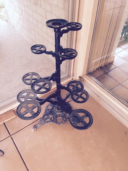 Antique Wrought Iron Plant Stand