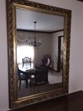 LARGE GOLD FRAME HALLWAY MIRROR