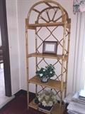 TALL BAMBOO BOOKSHELF / DISPLAY SHELF