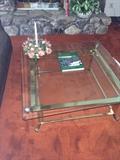 GLASSTOP COFFEE TABLE