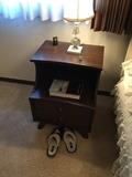 BROWN MID-CENTURY MODERN NIGHTSTAND