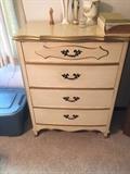 FRENCH PROVINCIAL GOLD TOP DRESSER