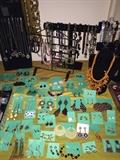 VINTAGE AND COSTUME JEWELRY-NECKLACES, BRACELETS , EARRINGS