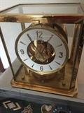 VINTAGE LeCOULTRE & CIE ATMOS 528-8 PERPETUAL MOTION MANTLE CLOCK