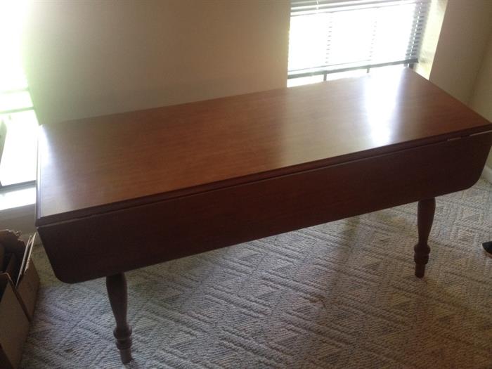side drop leaf table for dining table or sofa table