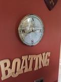 NAUTICAL COMPASS AND BOATING WALL DECOR'