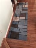 LONG HALLWAY RUG ( BLUE/GRAY/BROWN COLORS)