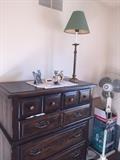 TALL DARK WOOD DRESSER