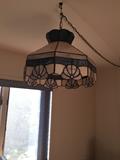 STAINED GLASS HANGING LAMP