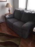 GRAY RECLINING LOVESEAT