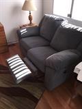 GRAY RECLINING LOVESEAT