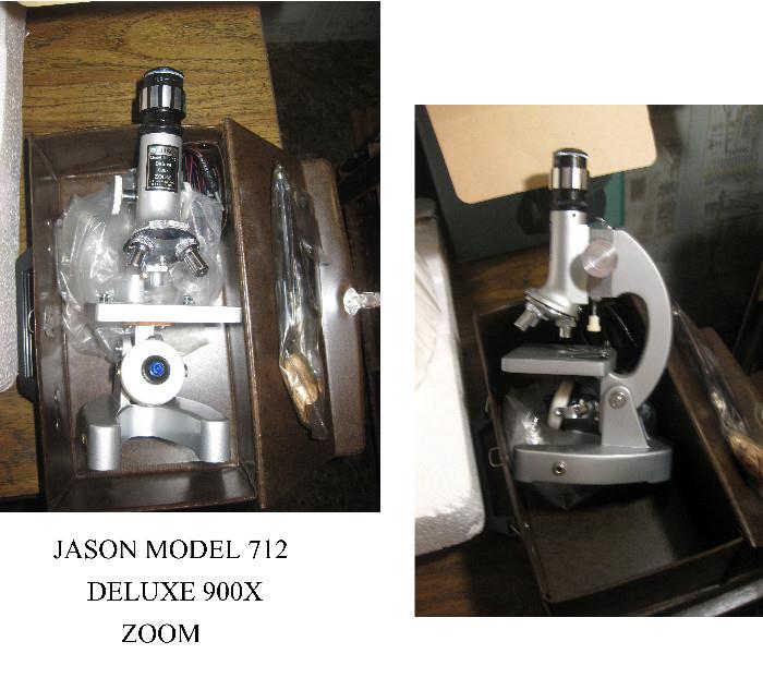 JASON MODEL 712 DELUXE 900X ZOOM MICROSCOPE IN BOX
