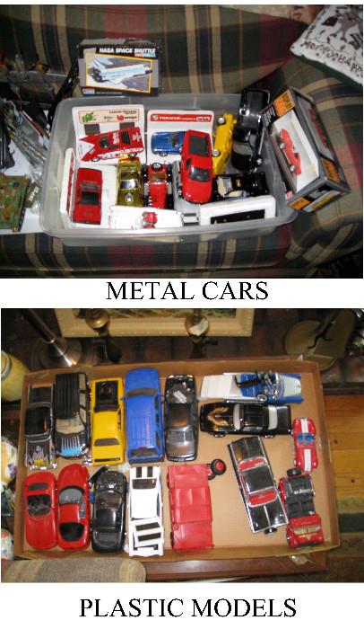 Metal and Plastic model cars