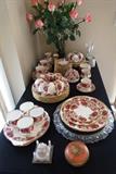 Royal Albert China "Old English Rose" place setting for 8 with accessories 