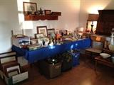 Shelves, Lamps, Lots of Smalls, Frames, Artificial Flowers & Greens