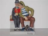 30.	Norman Rockwell Figurines, circa 1980.     Appraisal Est.  $200 each
This is a collection of12 Norman Rockwell figurines, produced by the Danbury Mint as a limited edition series in 1980. They are cast porcelain and painted in great detail. 
