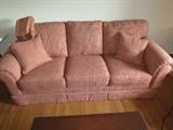 Fantastic 6 foot sofa. Recently recovered and has extra fabric.
