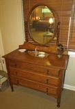 Incredible Antique Barley Twist dresser with mirror