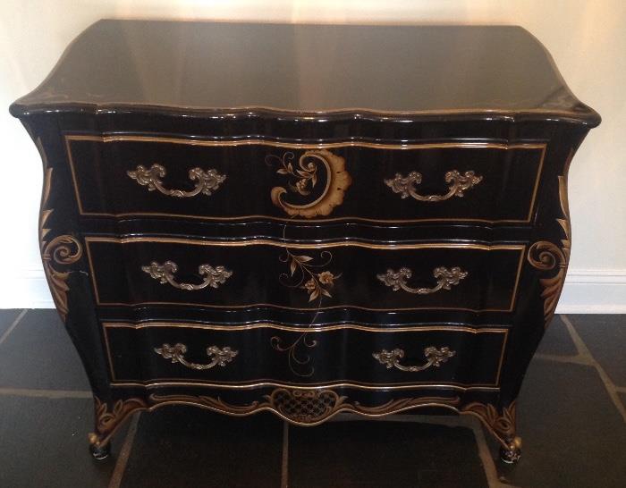 Stunning Black Lacquer Chest