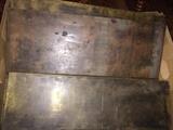 Brass kick plates from government building (?), 10 pieces in three sizes, 2'x9", 2'X7", 2'x4.25"