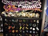 Vintage and artisan costume jewelry, many natural stones, glass, beading. Also, some gold and silver (ask to see).