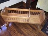 Child's play-size rocker cradle