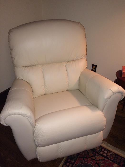 La-Z-Boy leather recliner,  purchased just weeks before owner no longer needed it. 