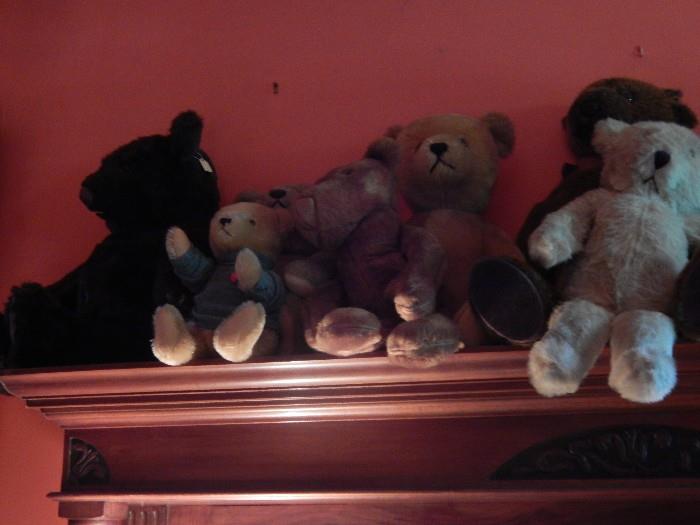 Several bears...all collectible. Herman, Boyd's bears and several other handmade bears.