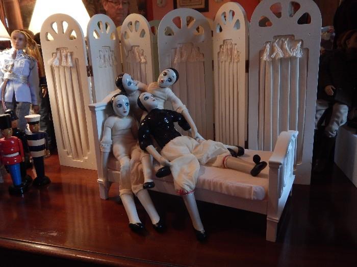 Again , just haging around! The doll furniture is to scale for the Gene doll size and is priced seperatly.