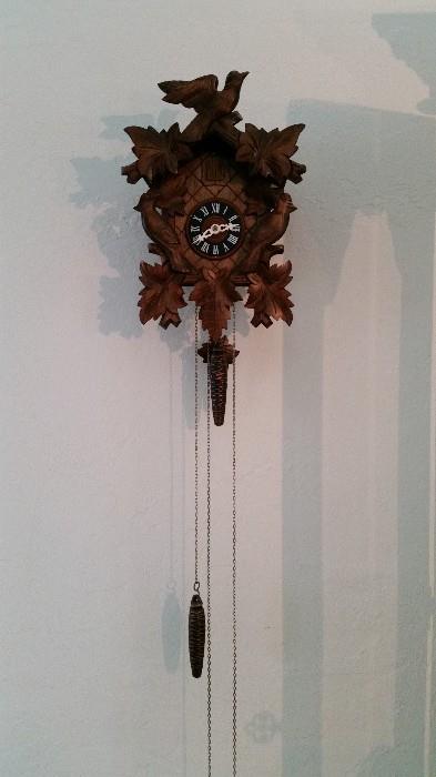 Vintage working German cuckoo clock