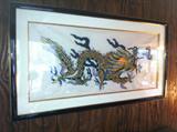 Original Chinese dragon painting on rice paper