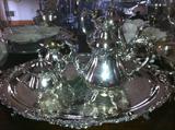 Wallace Baroque silver-plate tea/coffee service