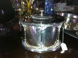 Antique silver-plate tea caddy