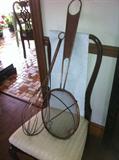 Oversized copper wisk and strainer