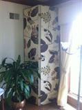 Two of six fabric screen panels