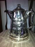 Antique silverplate hand chased coffee server