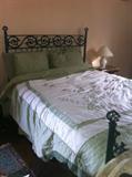 Contemporary iron bed (queen)