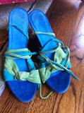 Delman suede wedges