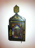 Handpainted Persian wall mirror c. 1870