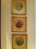 Three handpainted butterfly watercolors