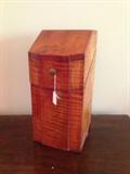 Antique tiger maple knife box