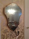 One of a pair/ large mirrored candle sconces