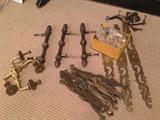 Antique brass hardware (small sampling shown)