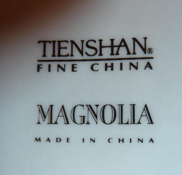 Tienshan  Fine China Magnolia Pattern 